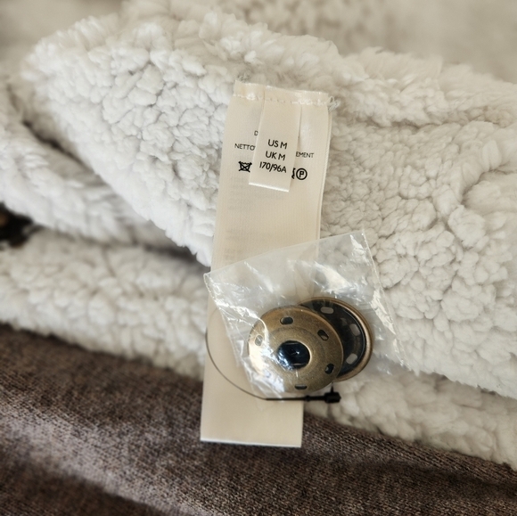 Free People Gray Shearling Coat - Picture 5 of 9